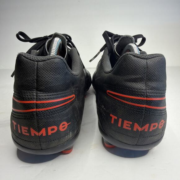 Nike Tiempo Legend 8 Club Soccer Cleats AT6107-060 Black Red Men Size 10 main image 4